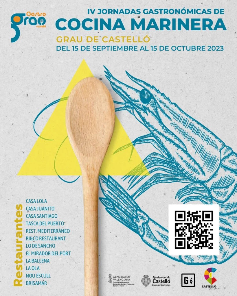 Portada del folleto IV Cocina Marinera 2023